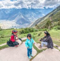 High above. Tipon, Peru.