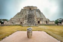 Magician's Pyramid. Uxmal, Mexico.